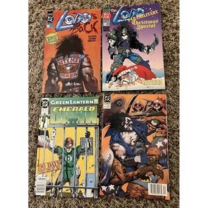 Lot Of 4 DC Comics Lobo Mixed Lots And Green Lantern 1990-1992